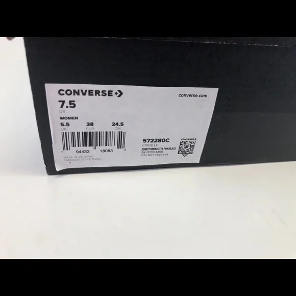 Converse Women's CPX 70 HIGH WASHED FLORAL Pink/Black 572280C Size 7.5 N… - Picture 11 of 12